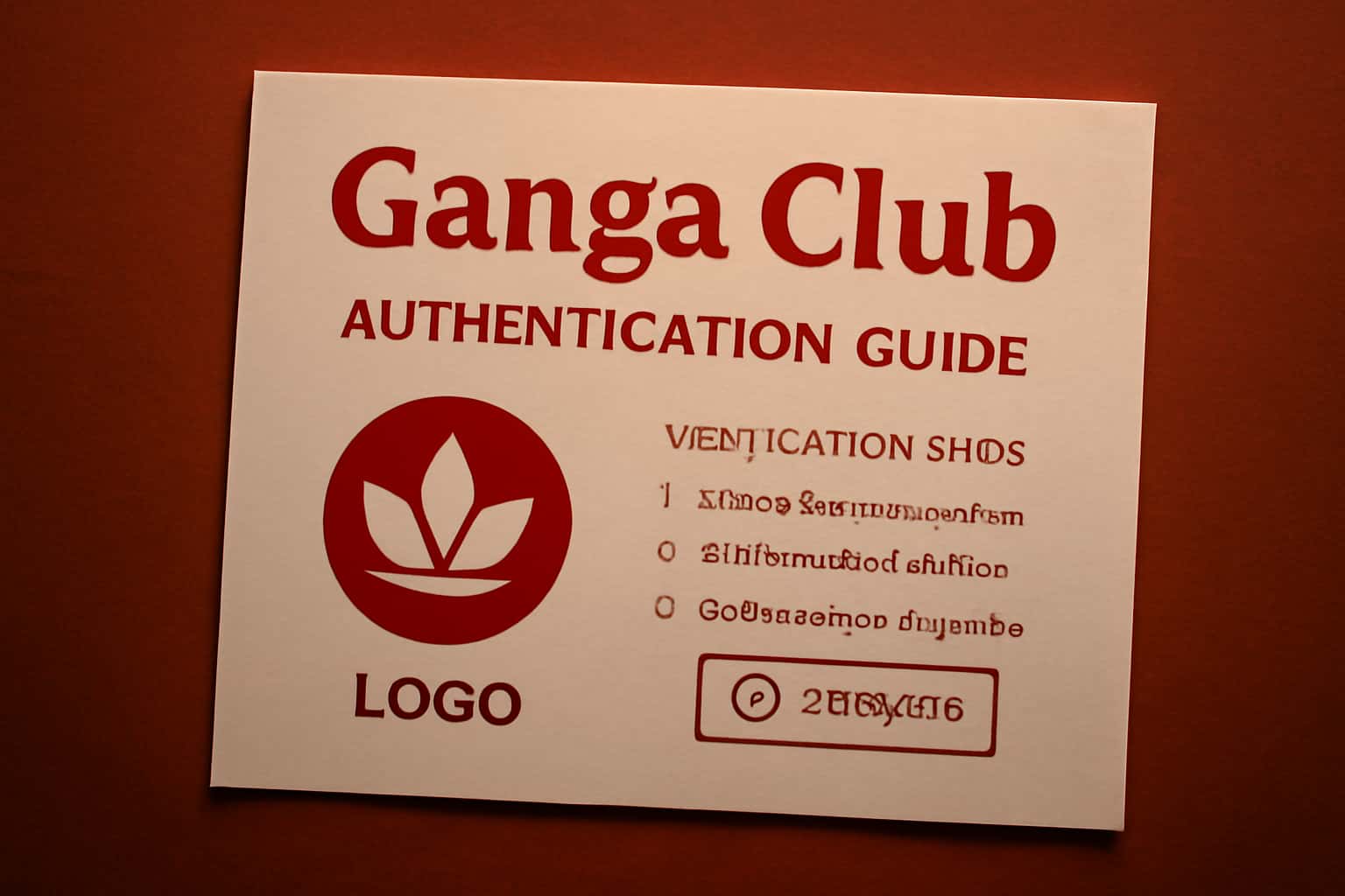 Informational image about Ganga Club Authentication Guide.