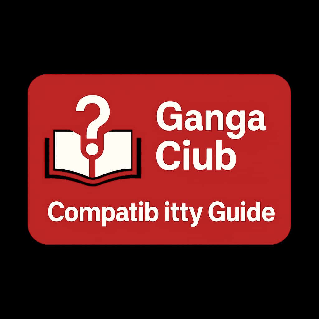 A professional badge design for the Ganga Club Compatibility Guide.