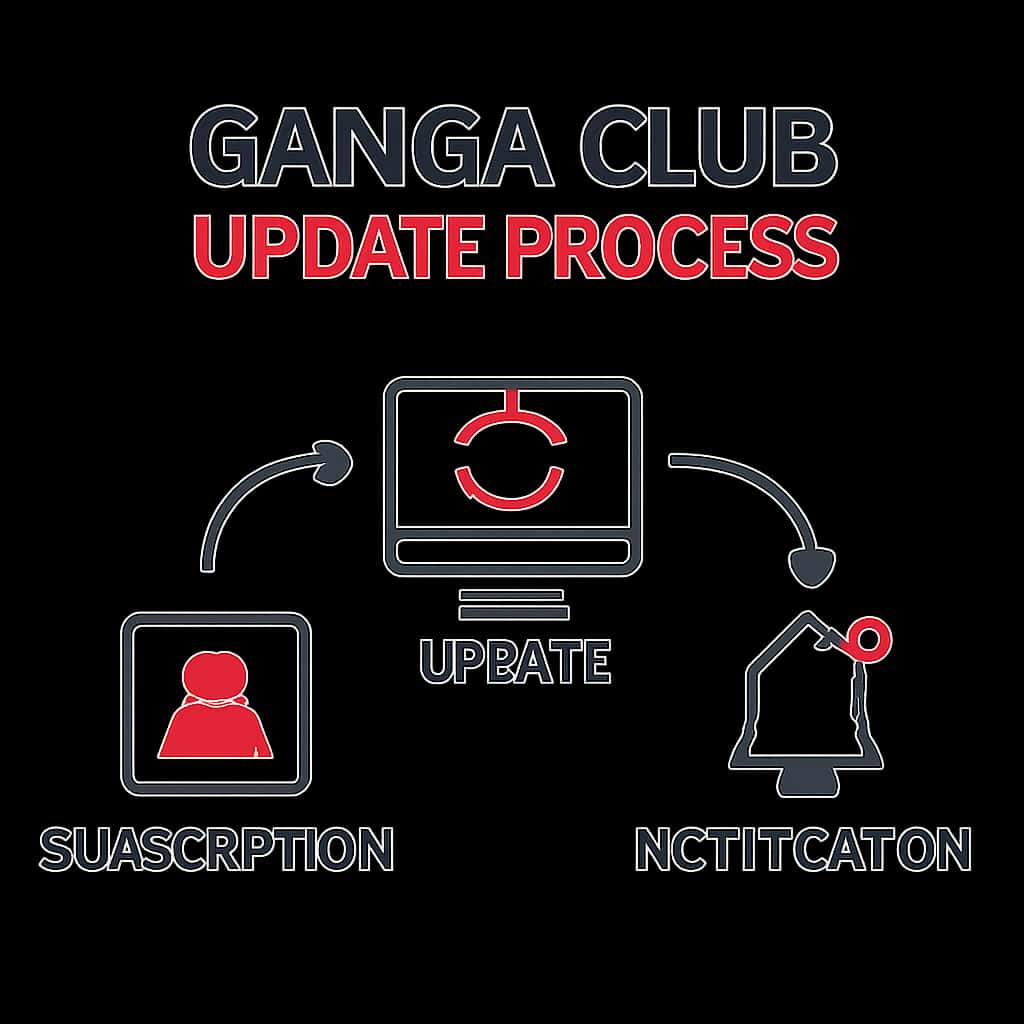 An educational diagram for the Ganga Club Update Process.