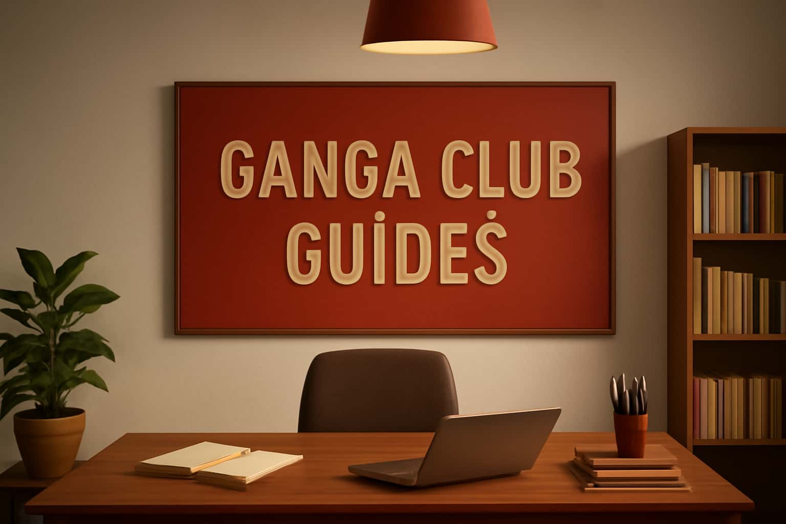 An educational graphic showcasing Ganga Club Guides in a professional setting.