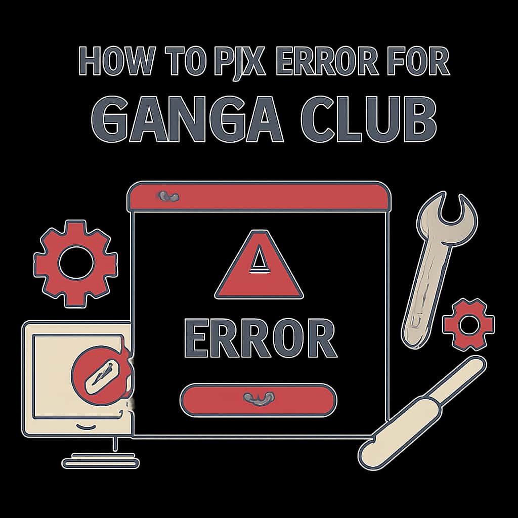 Illustration demonstrating steps to fix Ganga Club app errors.