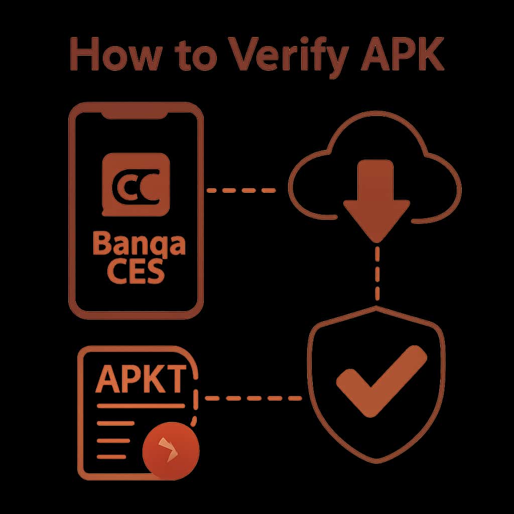 Diagram on verifying the Ganga Club APK