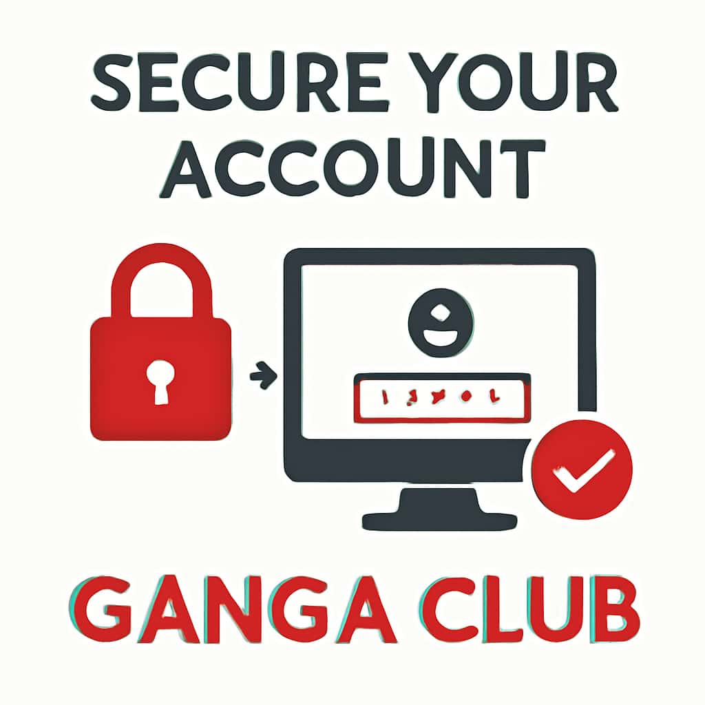 An educational diagram about securing your Ganga Club account.
