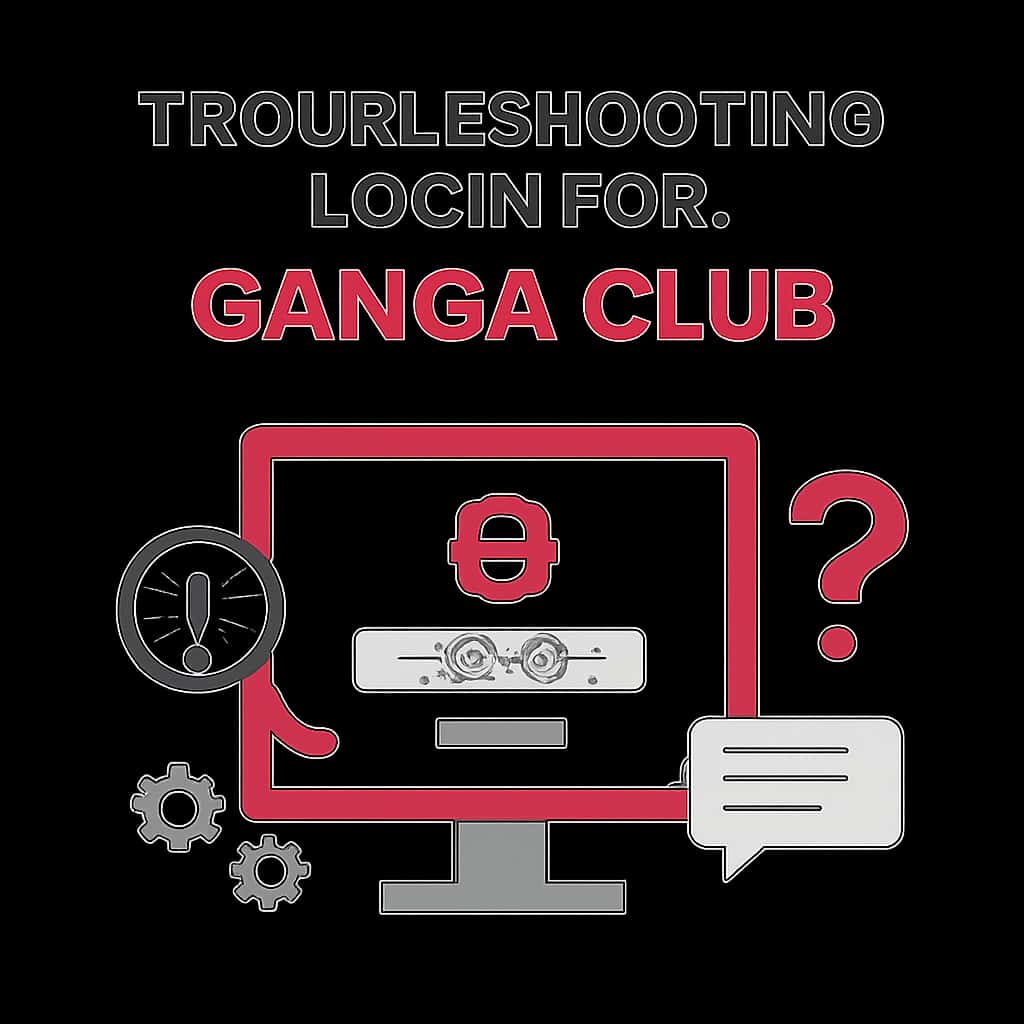 Illustrative diagram of troubleshooting steps for Ganga Club login.