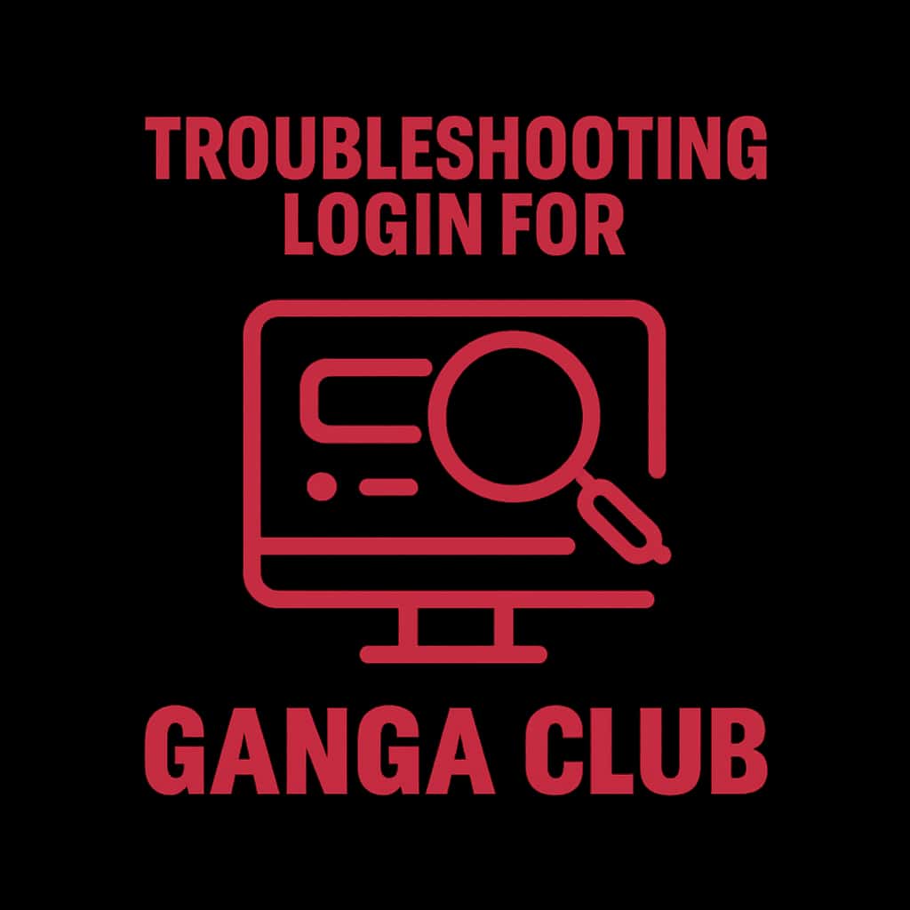 Badge icon for troubleshooting login issues in Ganga Club.